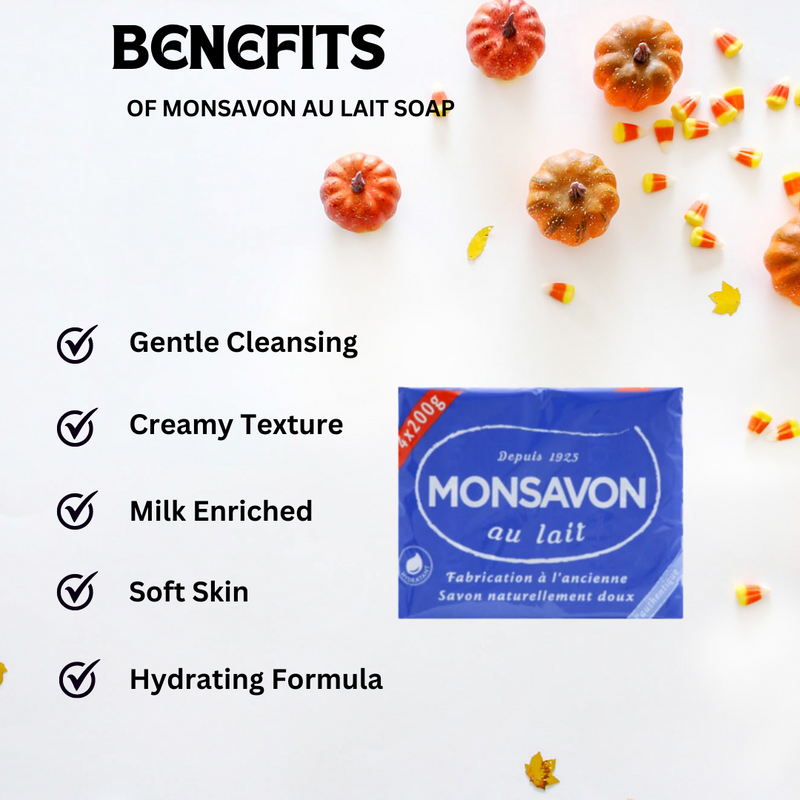 Monsavon Au Lait Soap 200g - Pack of 4