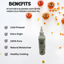 Nature's Blessings Virgin Cold Pressed Coconut Oil 4 Oz