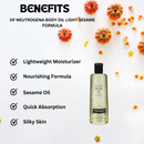 Neutrogena Body Oil Light Sesame Formula 8.5 oz