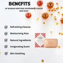 Nubian Heritage Peppermint & Aloe Bar Soap 5 oz