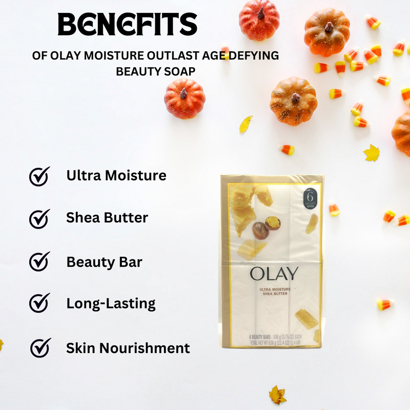Olay Ultra Moisture Shea Butter Soap 6 Bar 22.4oz