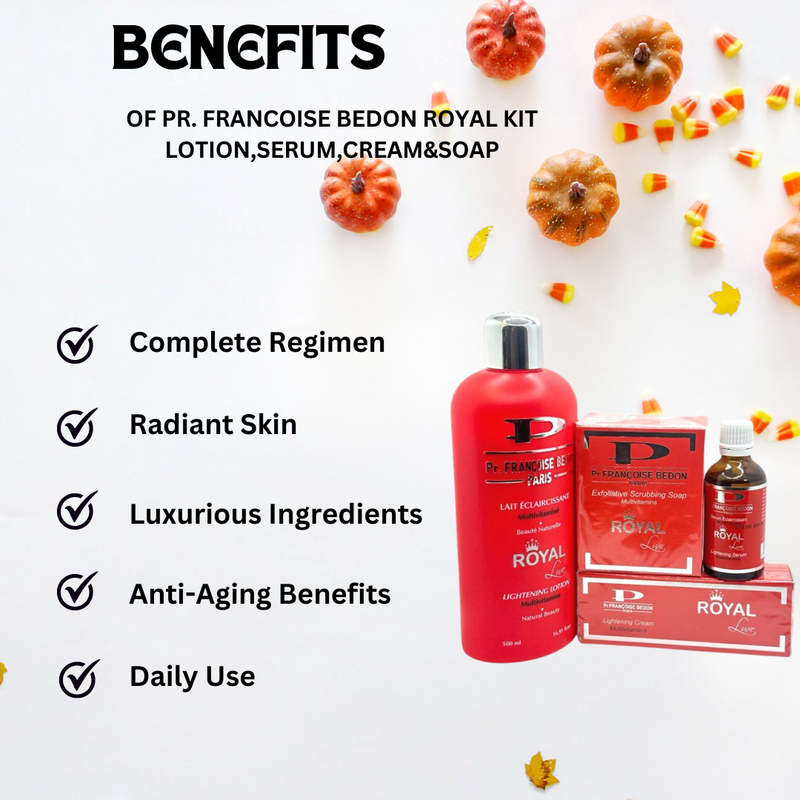 Pr. Francoise Bedon Royal  Kit Lotion,Serum,Cream&Soap