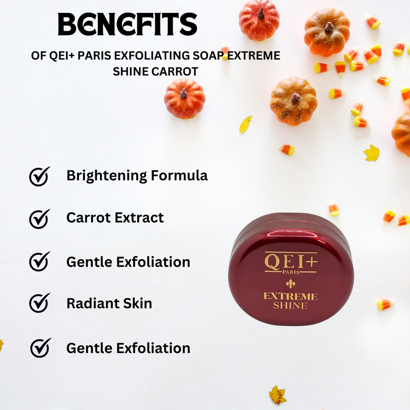 Qei+ Paris Exfoliating Soap Extreme Shine Carrot 200g