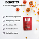 Rich Pure Ginseng and Red Pepper Soap (Clarence) 190g | 6.7oz