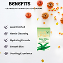 Swiss Soft’n White Aloe Vera Soap  7oz