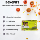 Tetmosol Medicated Soap Citronella 3 in pack