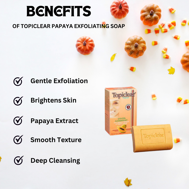 Topiclear Papaya Exfoliating Soap 7 oz