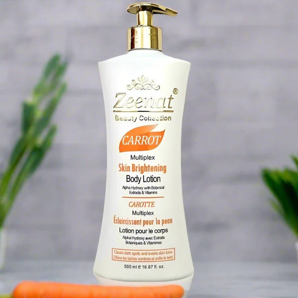 花蔵　BRIGHTENING LOTION PREMIUM 120ml Zeenat Carrot Multiplex Skin Brightening Lotion 500 ml/17 oz