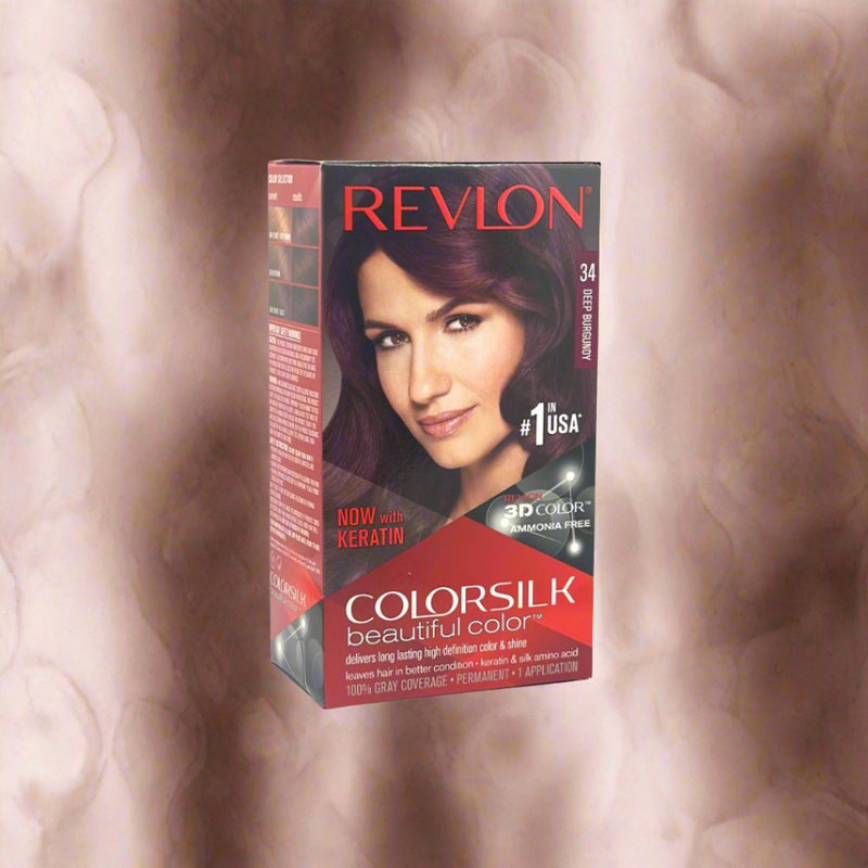 Revlon ColorSilk Hair Color, [34] Deep Burgundy 1