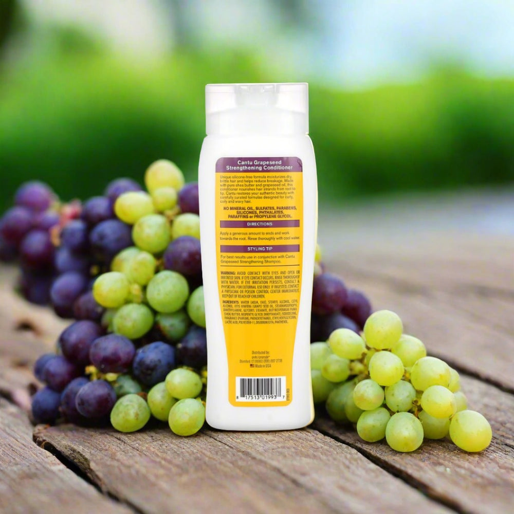CANTU Grapeseed Conditioner 400 Ml – Mit Traubenkernöl & Sheabutter Für Lockiges, Welliges Haar, Feuchtigkeitsspendend & Entwirrend