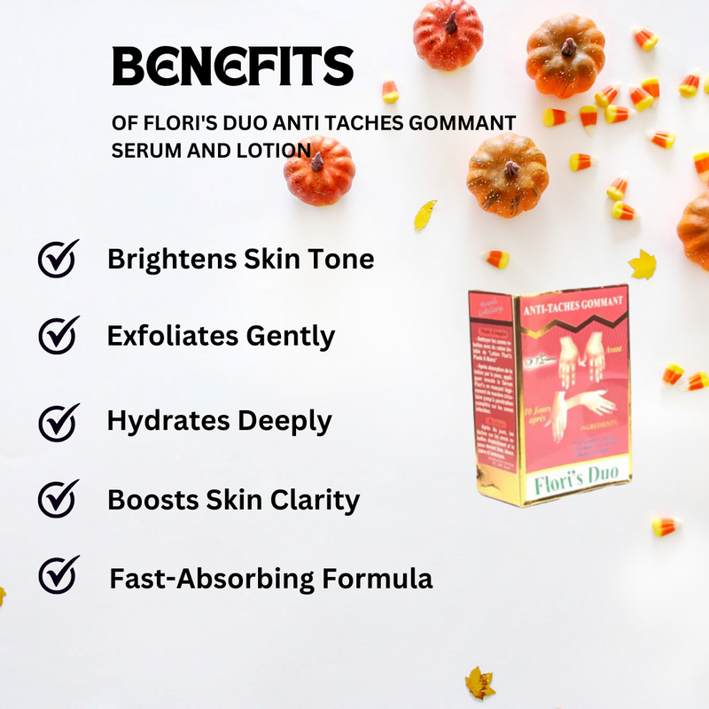 Flori's Duo Anti Taches Gommant Serum and Lotion